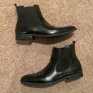 Lightly Worn Giorgio Brutini Patent Leather Chelsea Boots